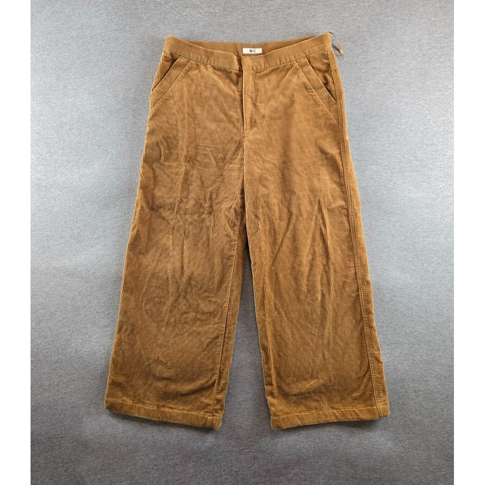 UNIQLO Women's Wide Leg Cordoroy Pants Size 4-B Rust Brown BAGGY High Rise Skate